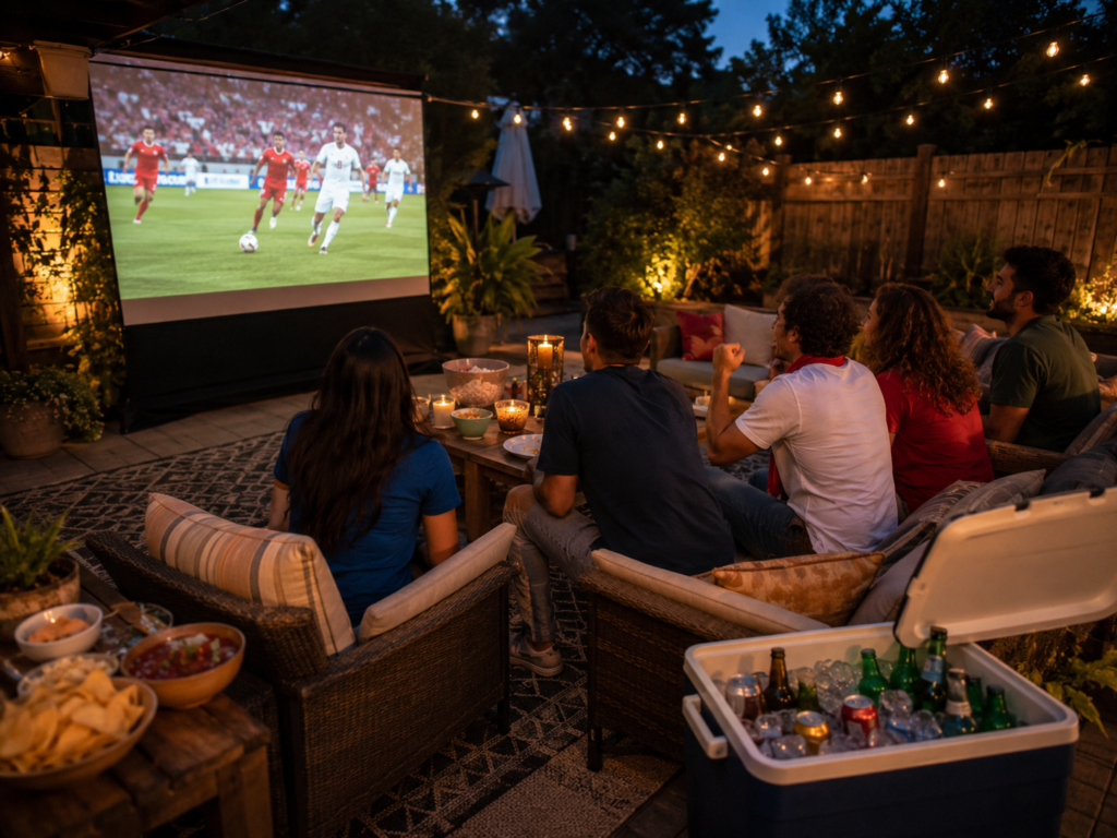 Outdoor World Cup quarterfinal watch party ideas