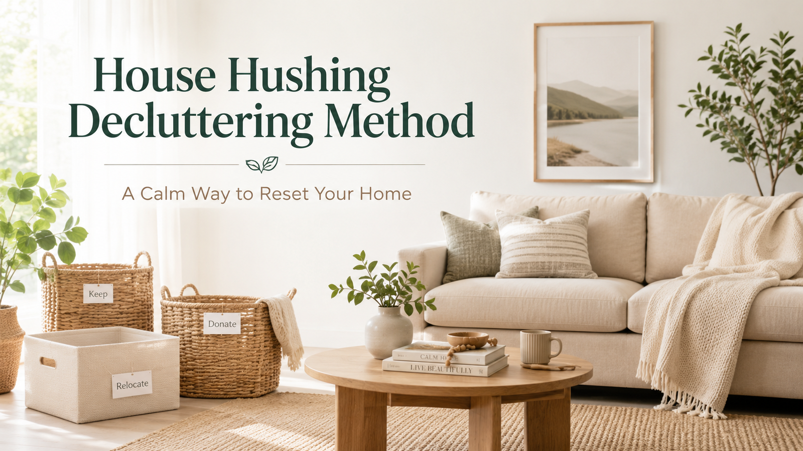 House Hushing Decluttering Method: 21 Powerful Steps for a Calm Home 1 house hushing decluttering method
