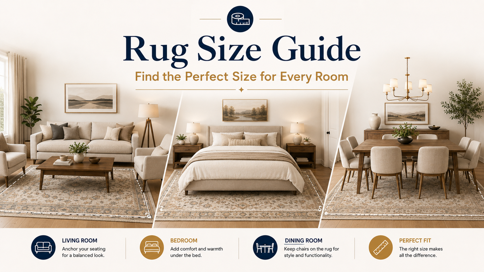 rug size guide for living room bedroom and dining room